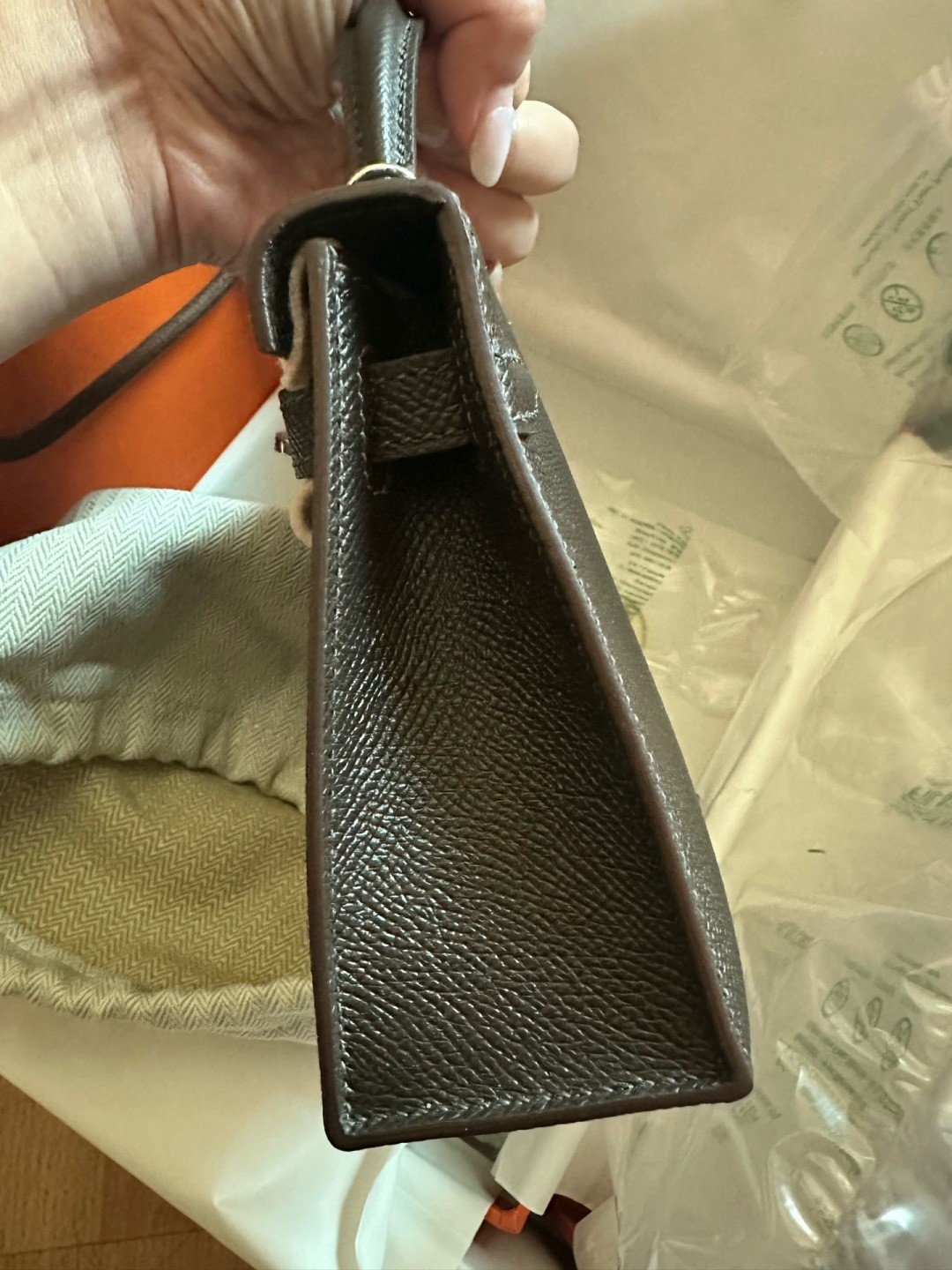 Shebag shipping photos: handmade Hermes mini Kelly 2 bag(Ausust 2025 updated)-Umgangatho ogqwesileyo woMgangatho weFake weLouis Vuitton kwiVenkile ye-Intanethi, ibhegi yomyili weReplica ru