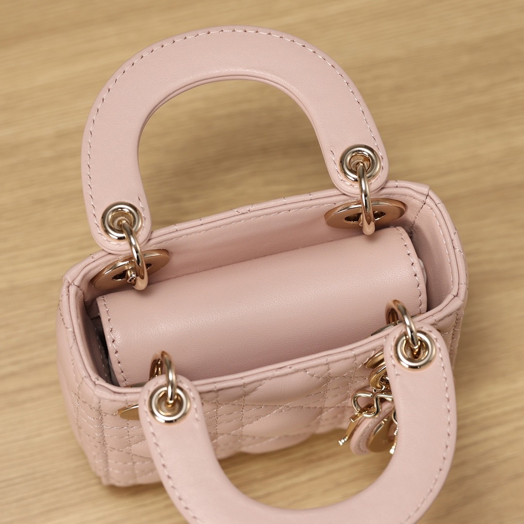 Shebag super replica Micro Lady Dior 12cm pink bag review(Sep 2025 updated)-Best Quality Fake designer Bag Review, Replica designer bag ru