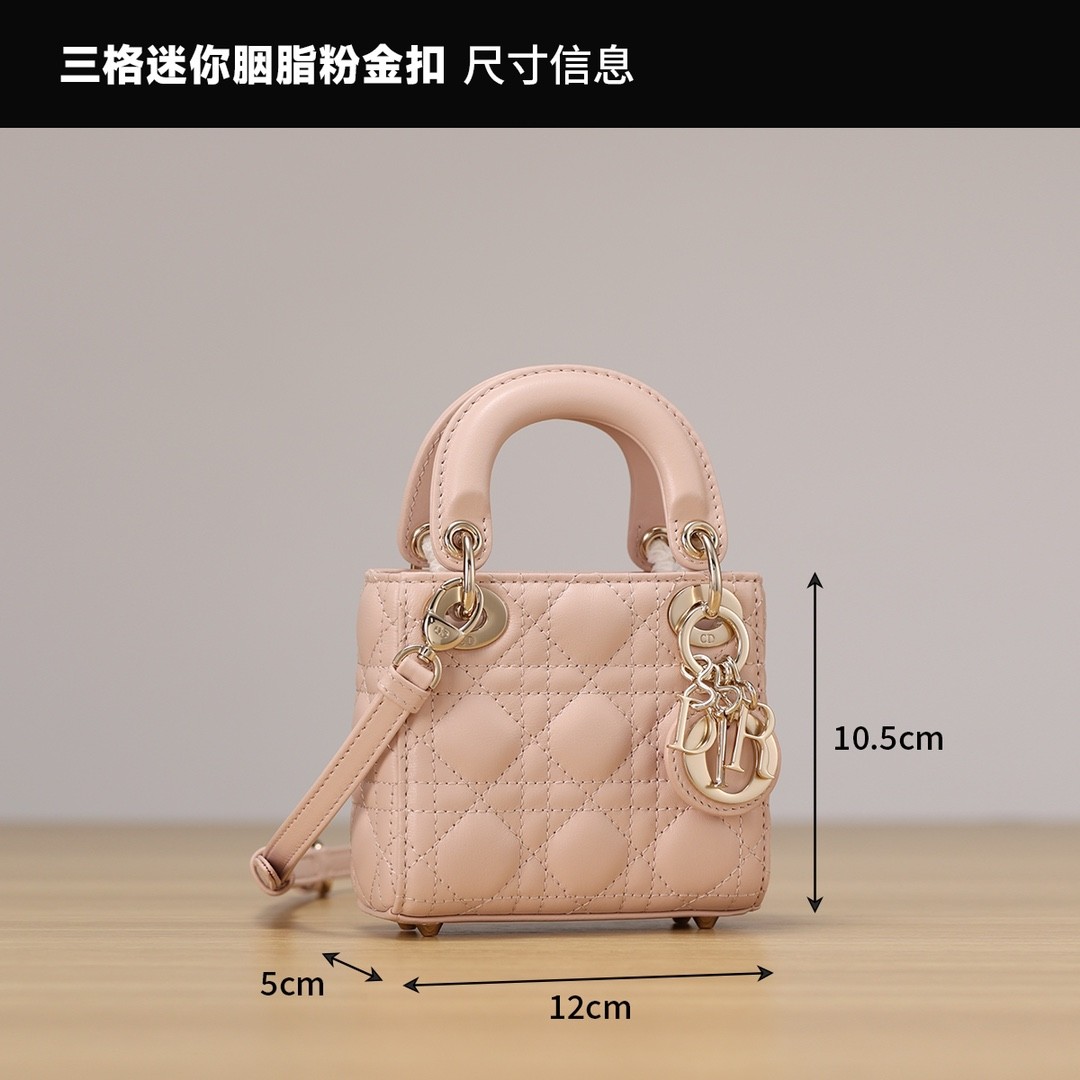 Shebag super replica Micro Lady Dior 12cm pink bag review(Sep 2025 updated)-Best Quality Fake designer Bag Review, Replica designer bag ru