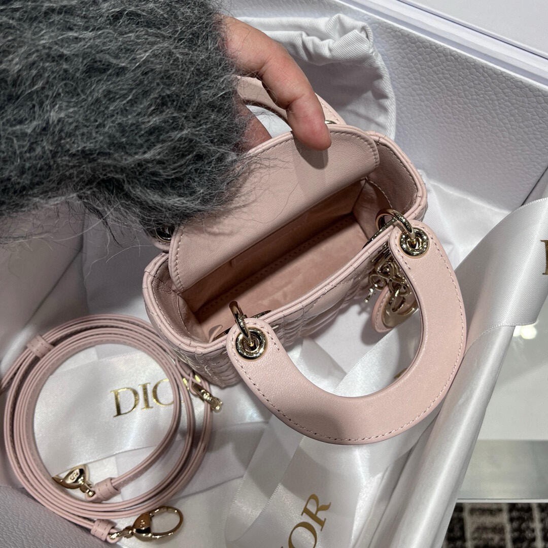 Shebag super replica Micro Lady Dior 12cm pink bag review(Sep 2025 updated)-Best Quality Fake designer Bag Review, Replica designer bag ru