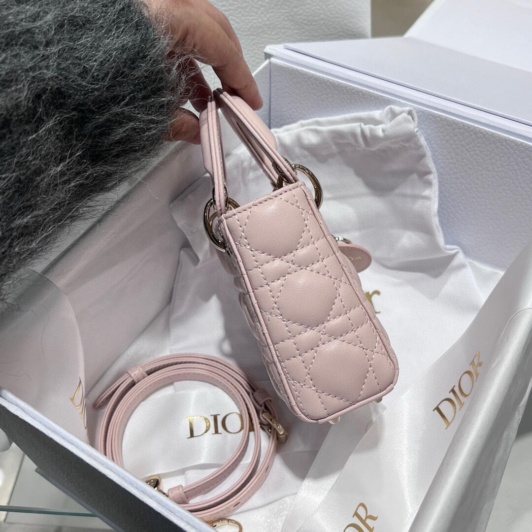 Shebag super replica Micro Lady Dior 12cm pink bag review(Sep 2025 updated)-Best Quality Fake designer Bag Review, Replica designer bag ru