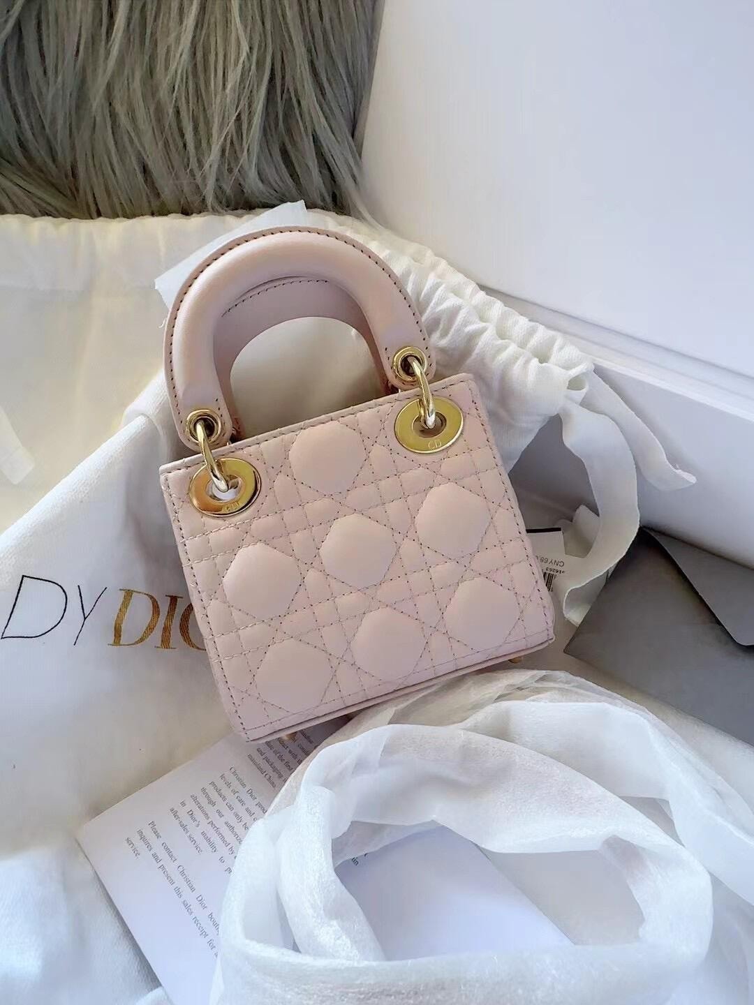 Shebag super replica Micro Lady Dior 12cm pink bag review(Sep 2025 updated)-Best Quality Fake designer Bag Review, Replica designer bag ru