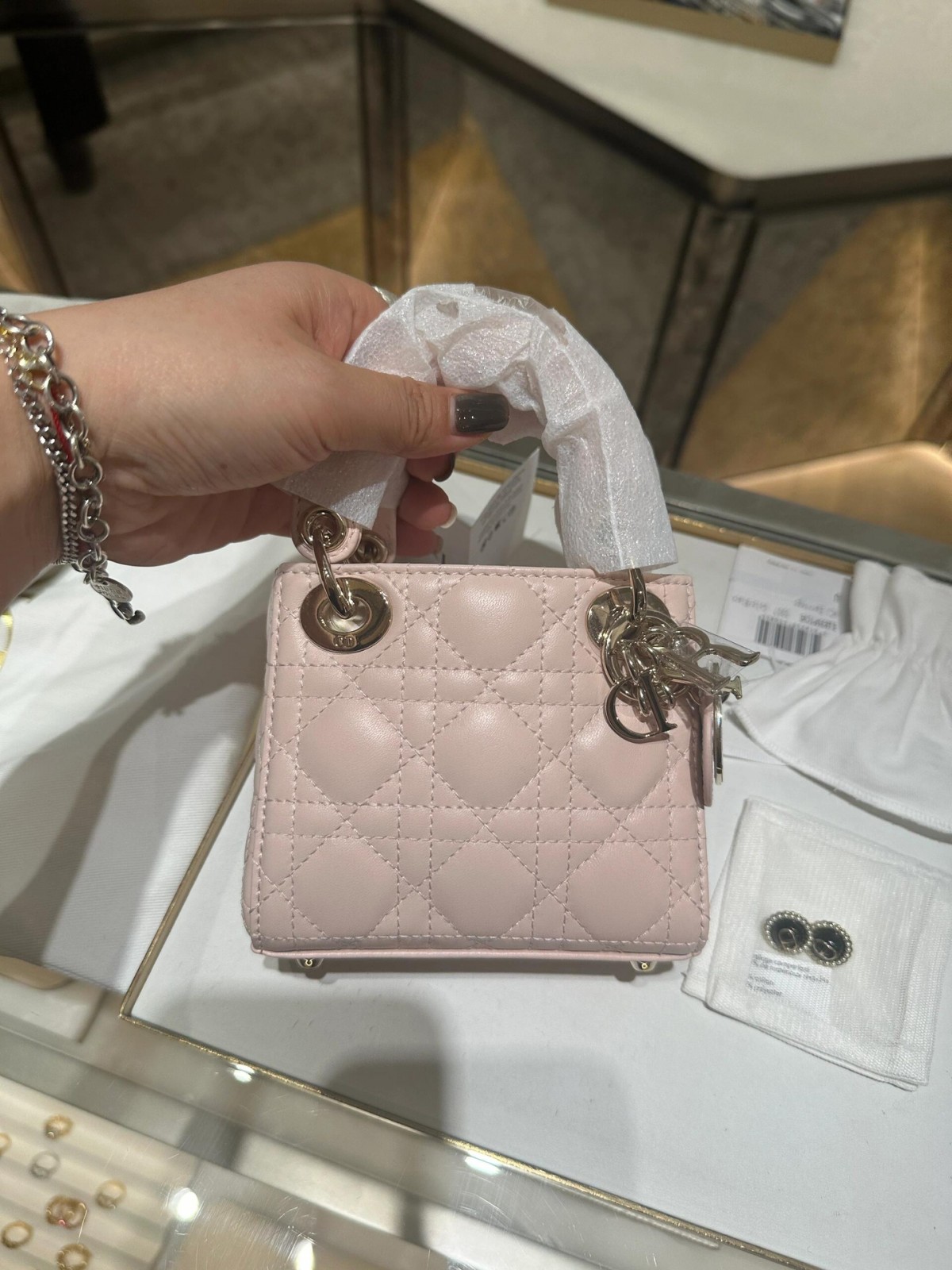 Shebag super replica Micro Lady Dior 12cm pink bag review(Sep 2025 updated)-Best Quality Fake designer Bag Review, Replica designer bag ru