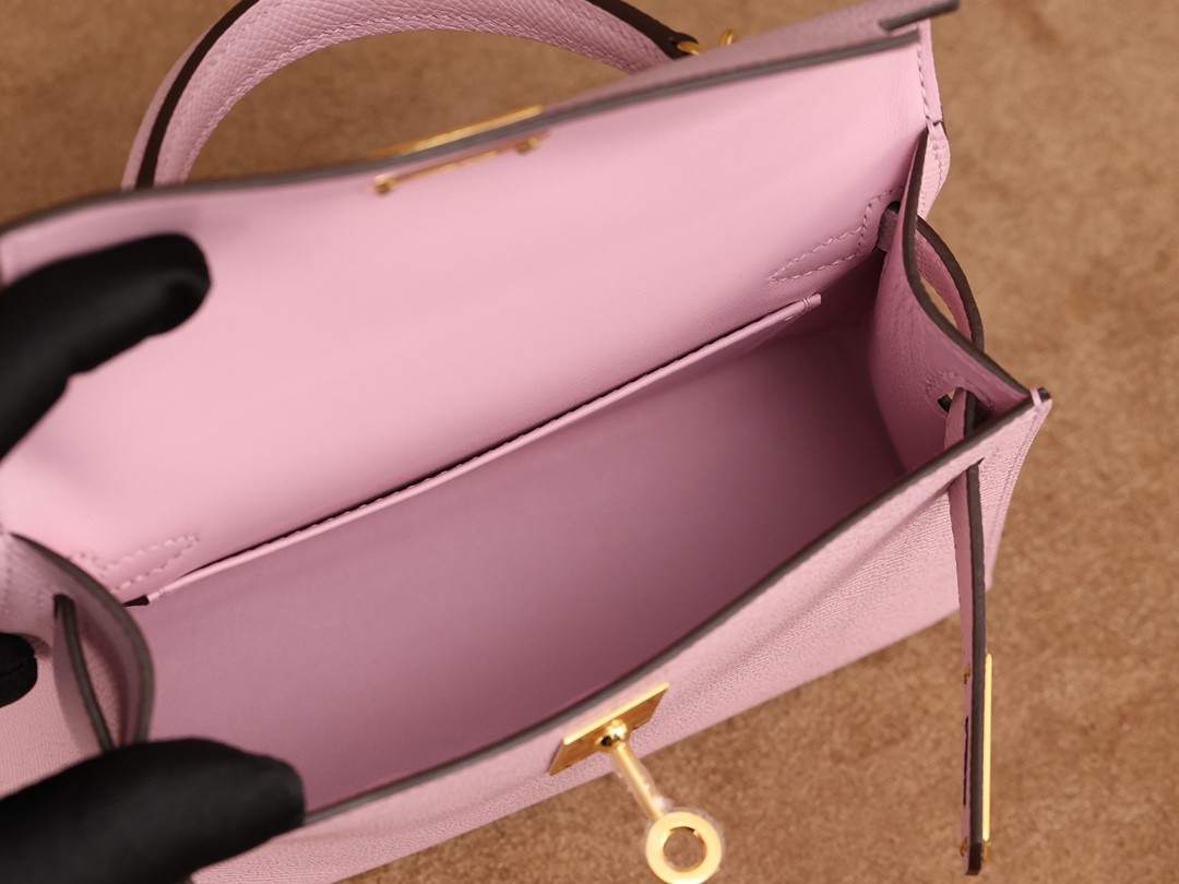 Shebag hand made Hermes Mini Kelly 2 in purple pink bag review(Sep 2025 updated)-Best Quality Fake designer Bag Review, Replica designer bag ru