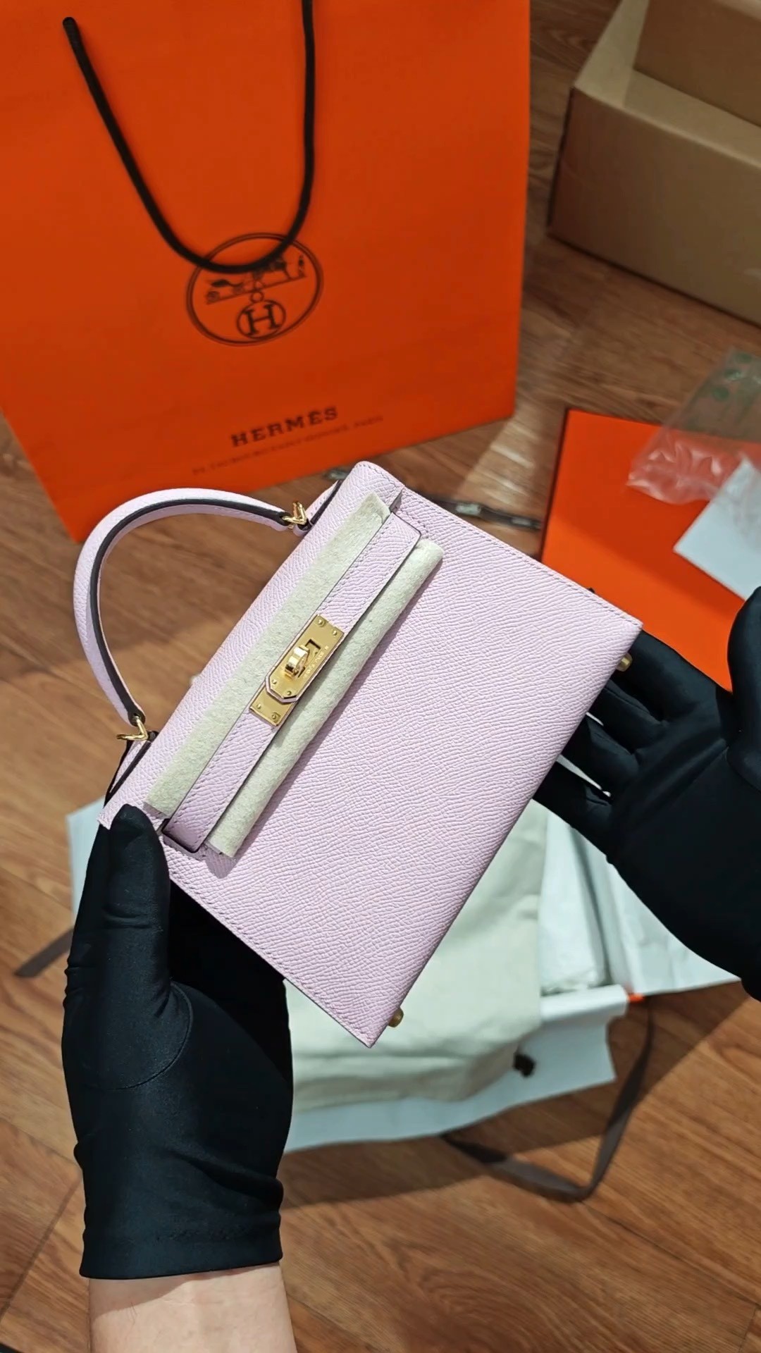 Shebag hand made Hermes Mini Kelly 2 in purple pink bag review(Sep 2025 updated)-Best Quality Fake designer Bag Review, Replica designer bag ru