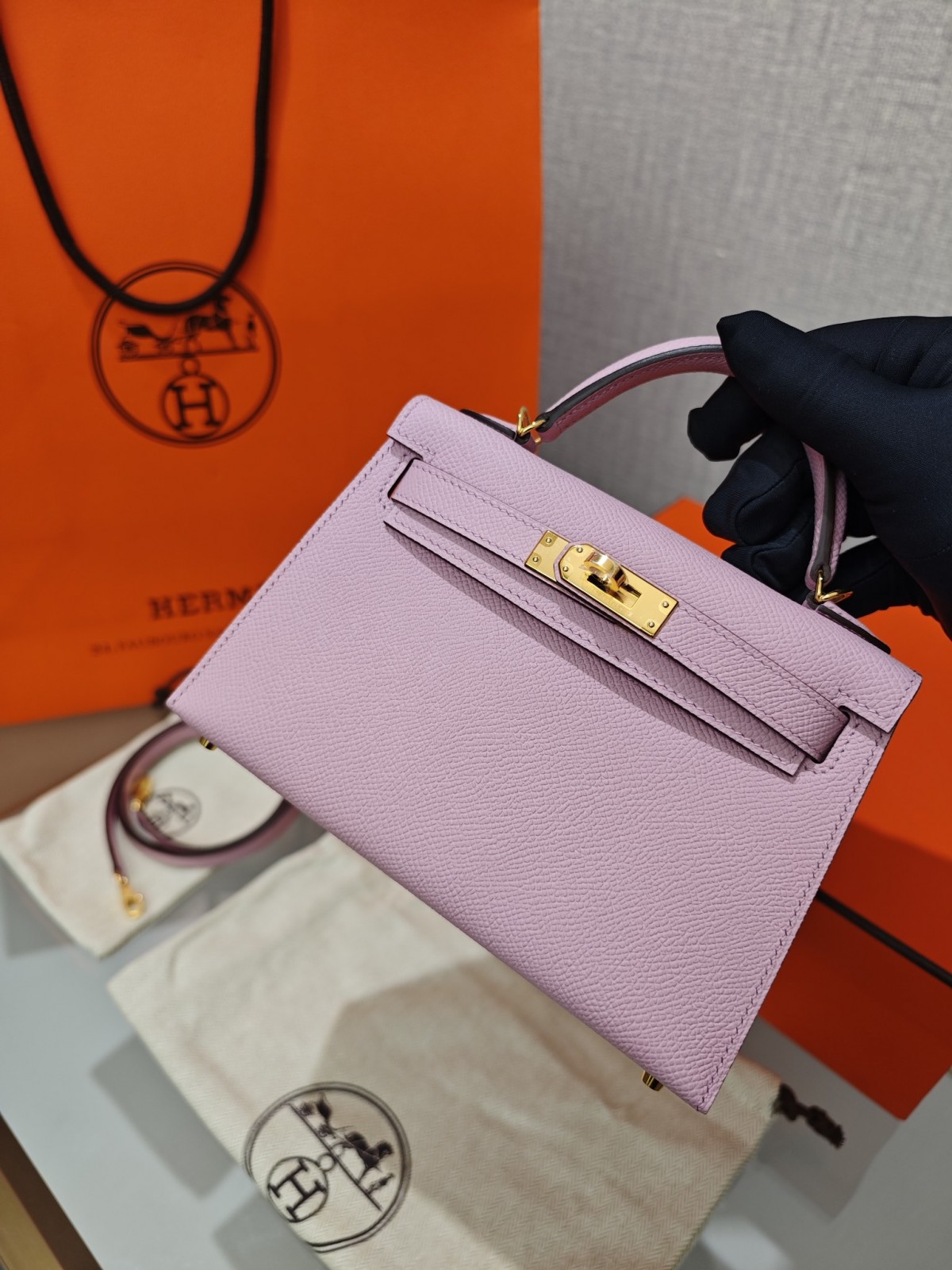 Shebag hand made Hermes Mini Kelly 2 in purple pink bag review(Sep 2025 updated)-Best Quality Fake designer Bag Review, Replica designer bag ru