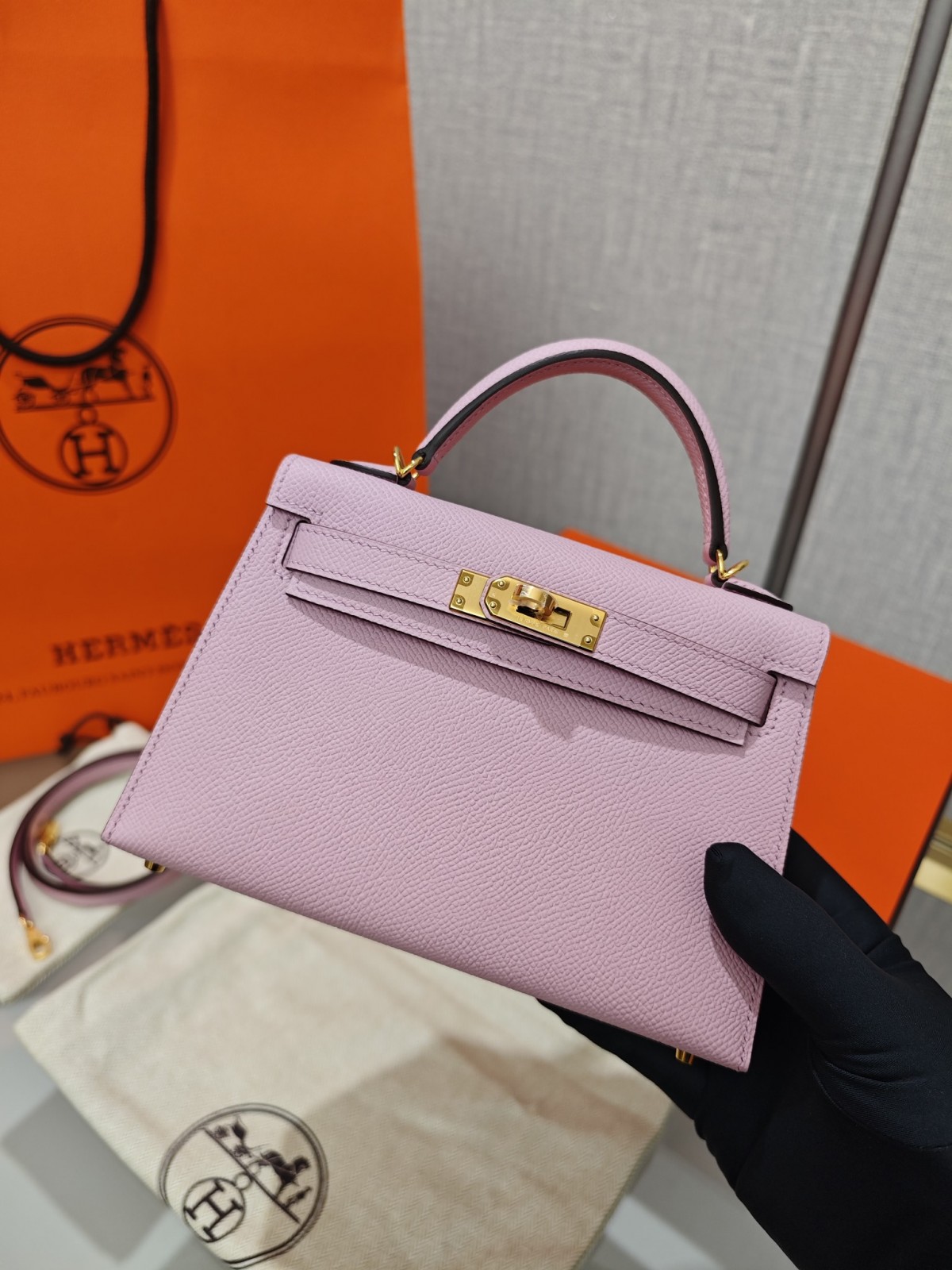 Shebag hand made Hermes Mini Kelly 2 in purple pink bag review(Sep 2025 updated)-Best Quality Fake designer Bag Review, Replica designer bag ru