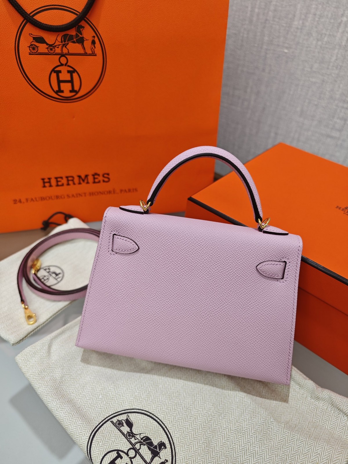 Shebag hand made Hermes Mini Kelly 2 in purple pink bag review(Sep 2025 updated)-Best Quality Fake designer Bag Review, Replica designer bag ru