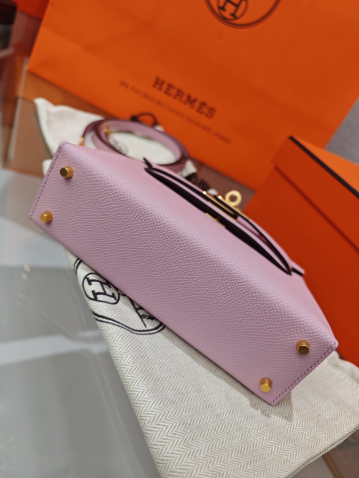 Shebag hand made Hermes Mini Kelly 2 in purple pink bag review(Sep 2025 updated)-Best Quality Fake designer Bag Review, Replica designer bag ru