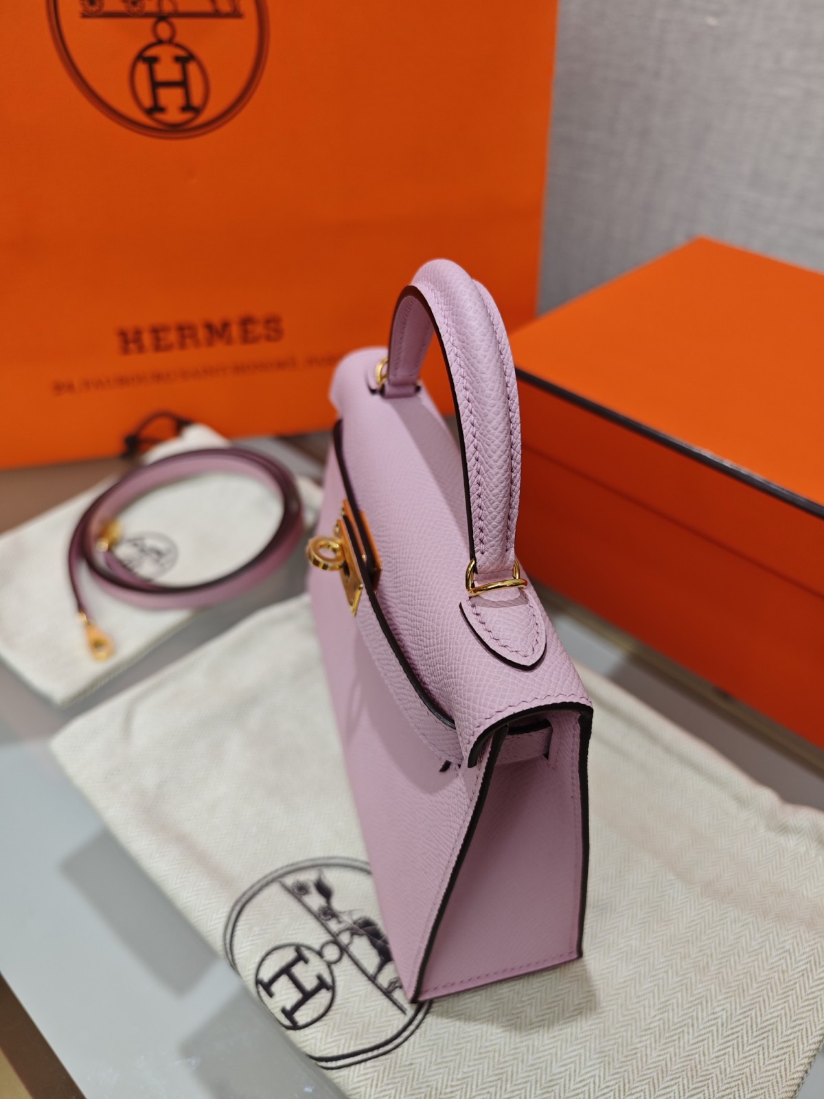 Shebag hand made Hermes Mini Kelly 2 in purple pink bag review(Sep 2025 updated)-Best Quality Fake designer Bag Review, Replica designer bag ru