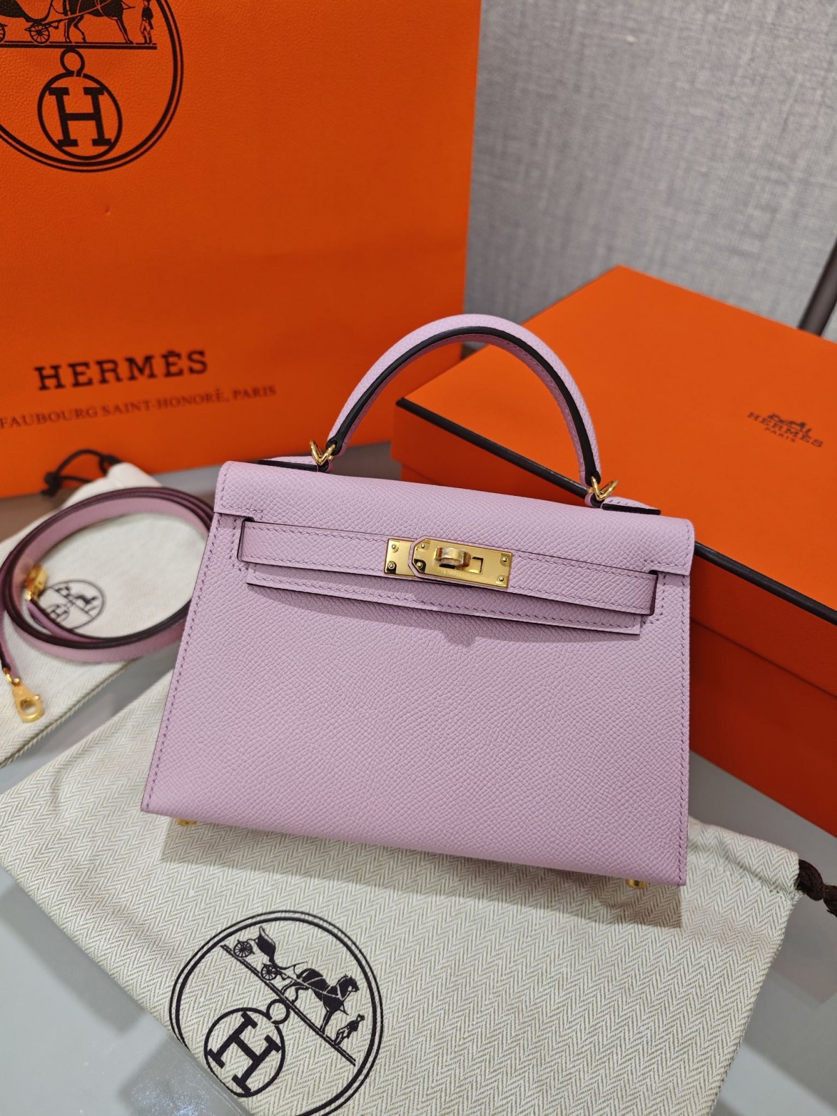 Shebag hand made Hermes Mini Kelly 2 in purple pink bag review(Sep 2025 updated)-Best Quality Fake designer Bag Review, Replica designer bag ru