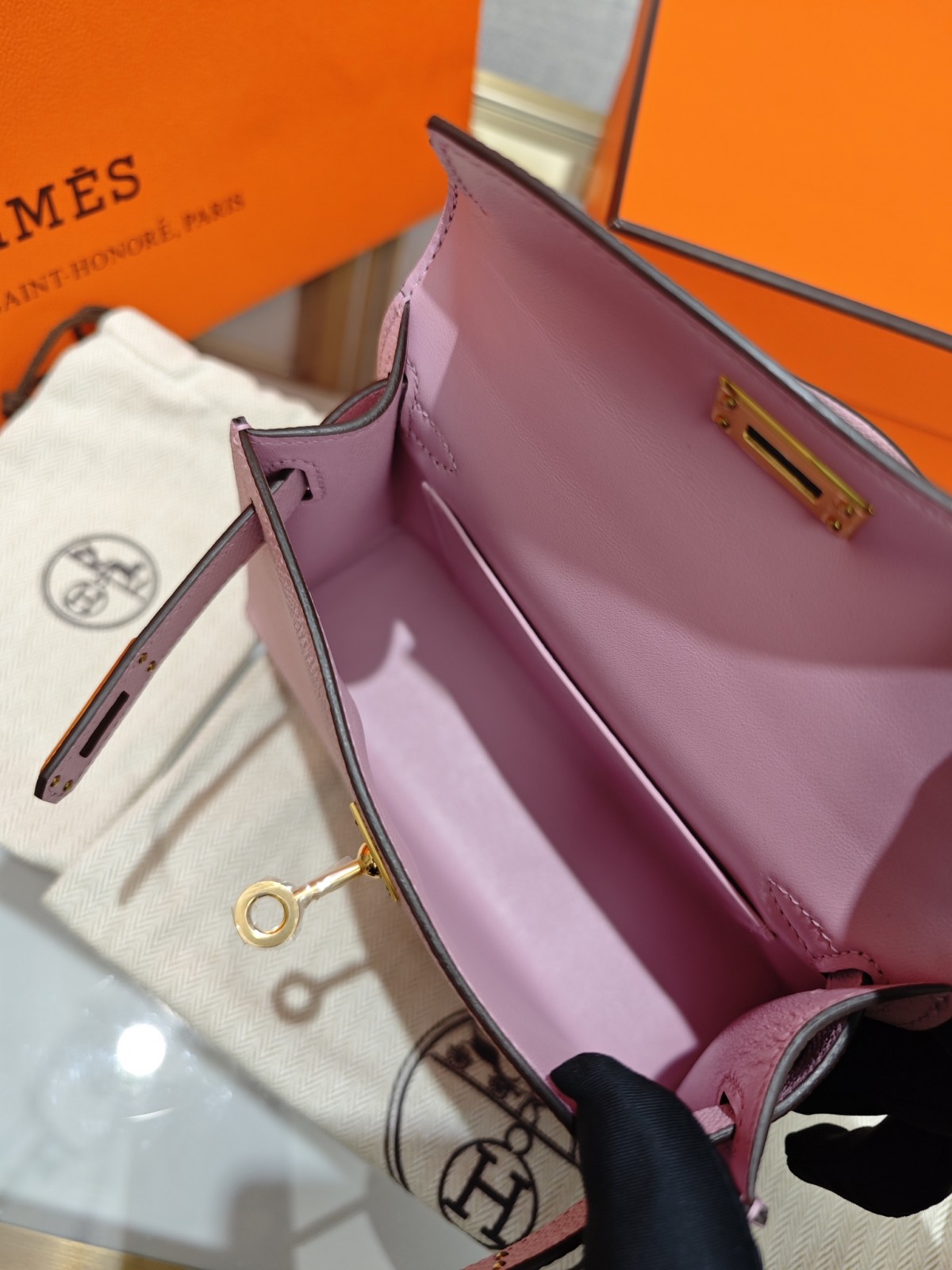 Shebag hand made Hermes Mini Kelly 2 in purple pink bag review(Sep 2025 updated)-Best Quality Fake designer Bag Review, Replica designer bag ru