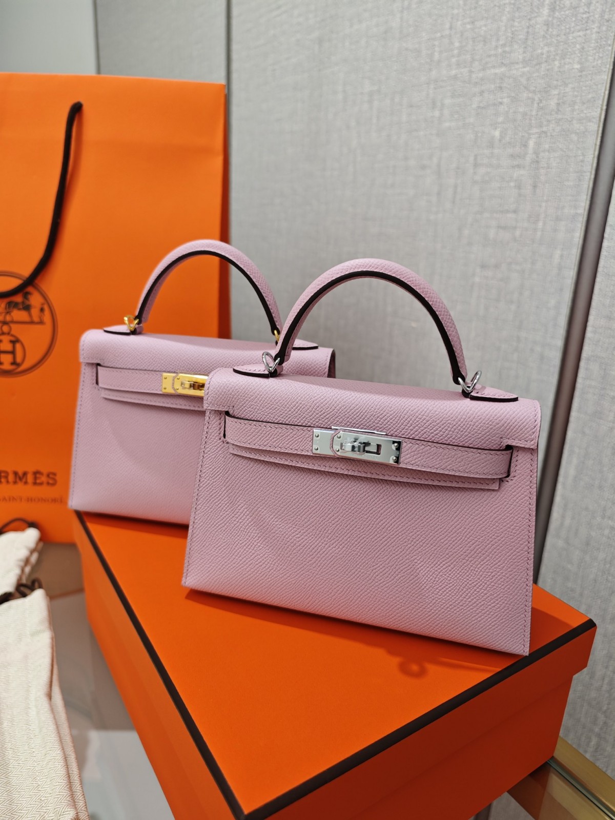 Shebag hand made Hermes Mini Kelly 2 in purple pink bag review(Sep 2025 updated)-Best Quality Fake designer Bag Review, Replica designer bag ru