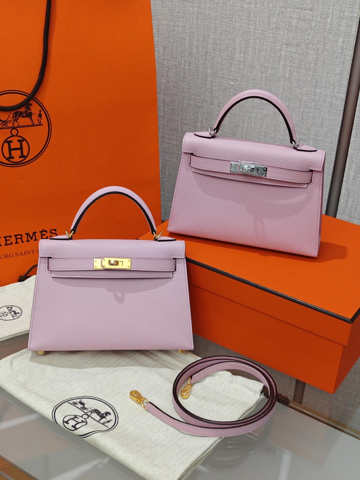 Shebag hand made Hermes Mini Kelly 2 in purple pink bag review(Sep 2025 updated)-Best Quality Fake designer Bag Review, Replica designer bag ru