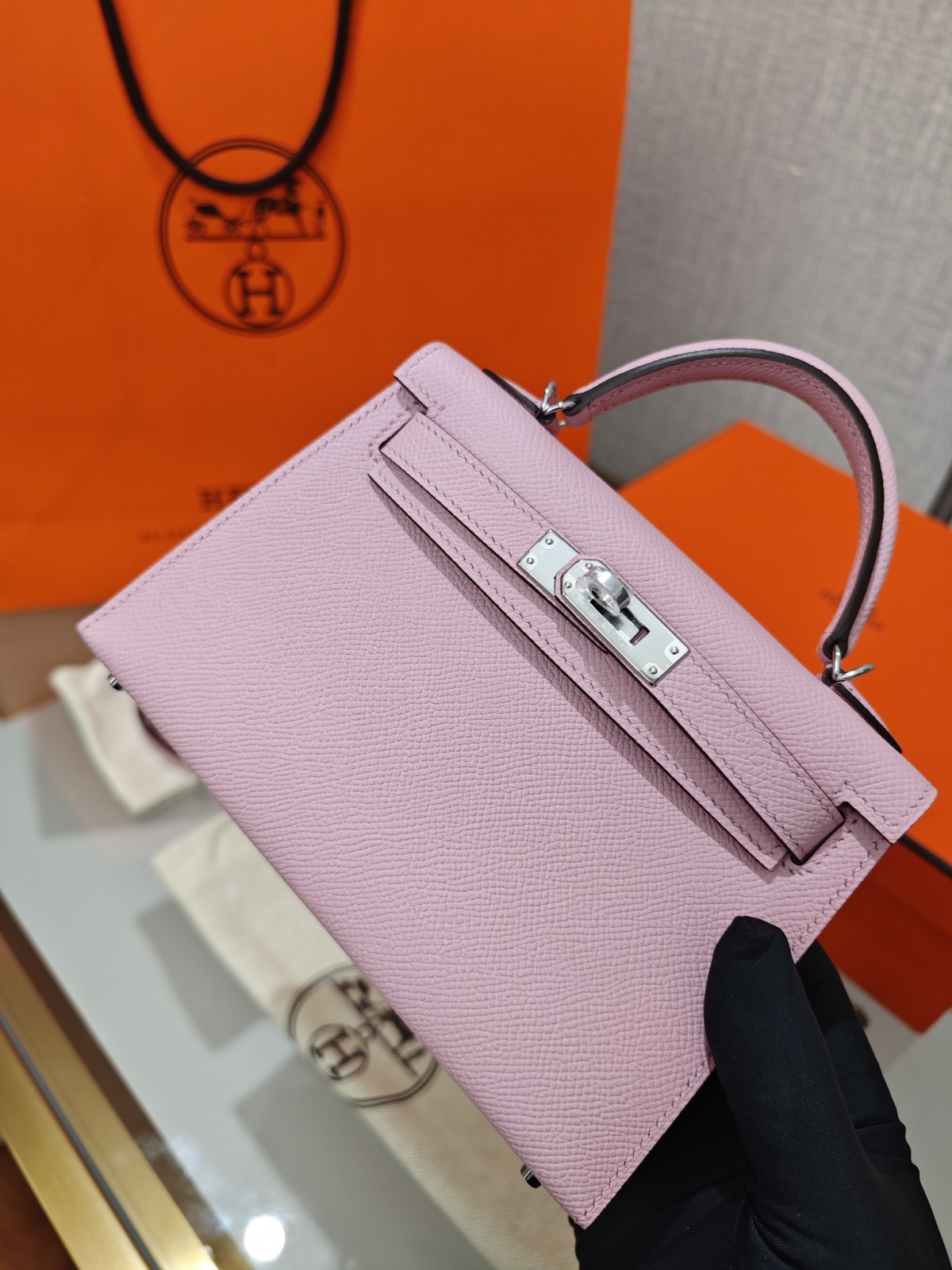 Shebag hand made Hermes Mini Kelly 2 in purple pink bag review(Sep 2025 updated)-Best Quality Fake designer Bag Review, Replica designer bag ru