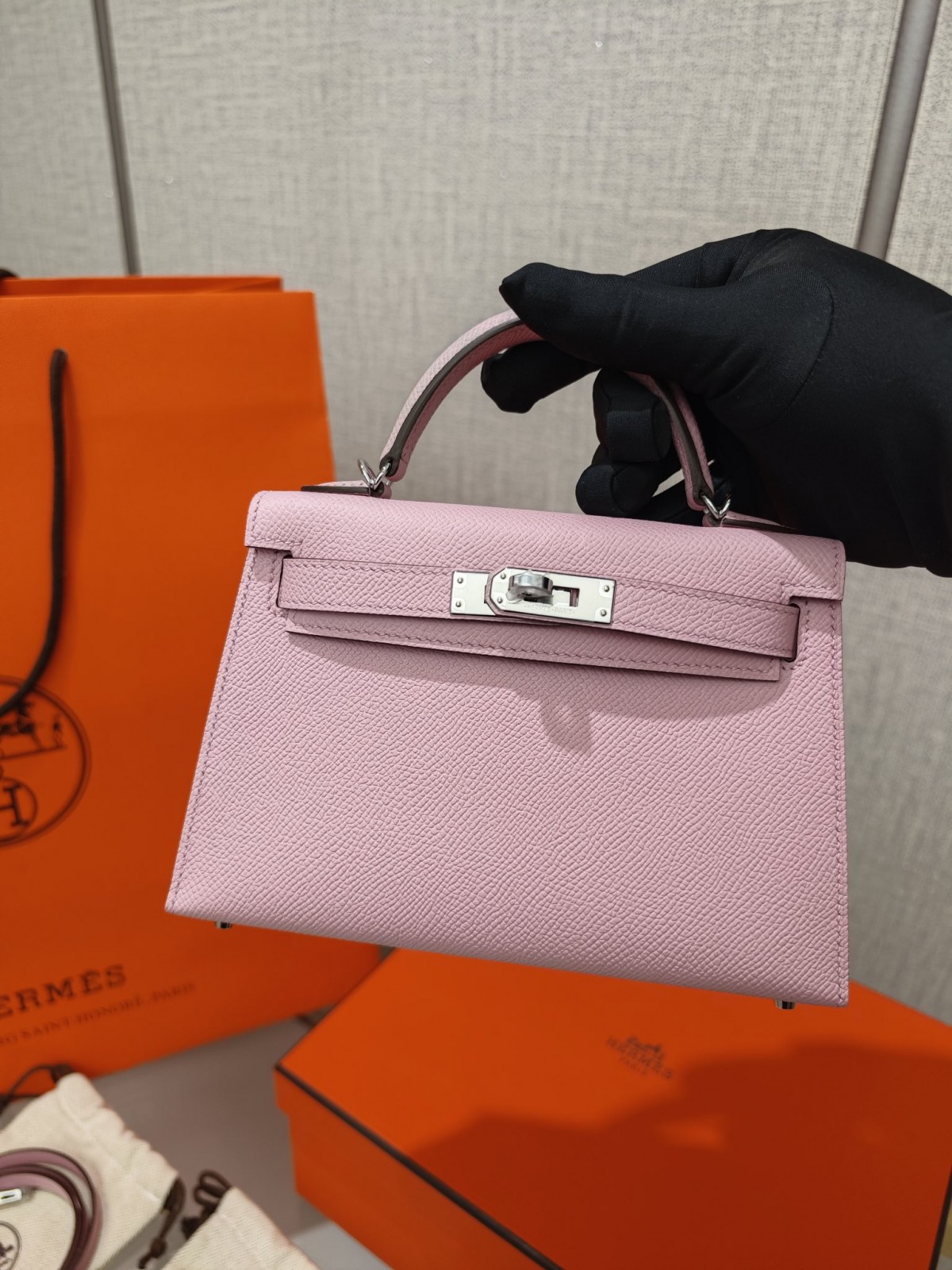 Shebag hand made Hermes Mini Kelly 2 in purple pink bag review(Sep 2025 updated)-Best Quality Fake designer Bag Review, Replica designer bag ru