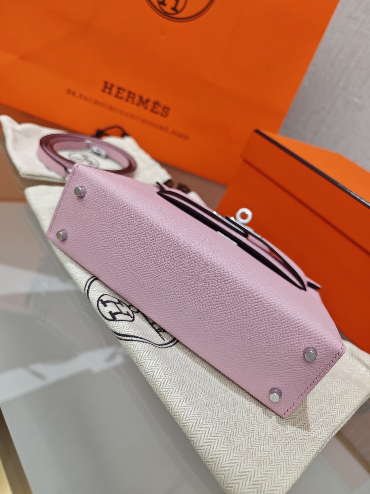 Shebag hand made Hermes Mini Kelly 2 in purple pink bag review(Sep 2025 updated)-Best Quality Fake designer Bag Review, Replica designer bag ru