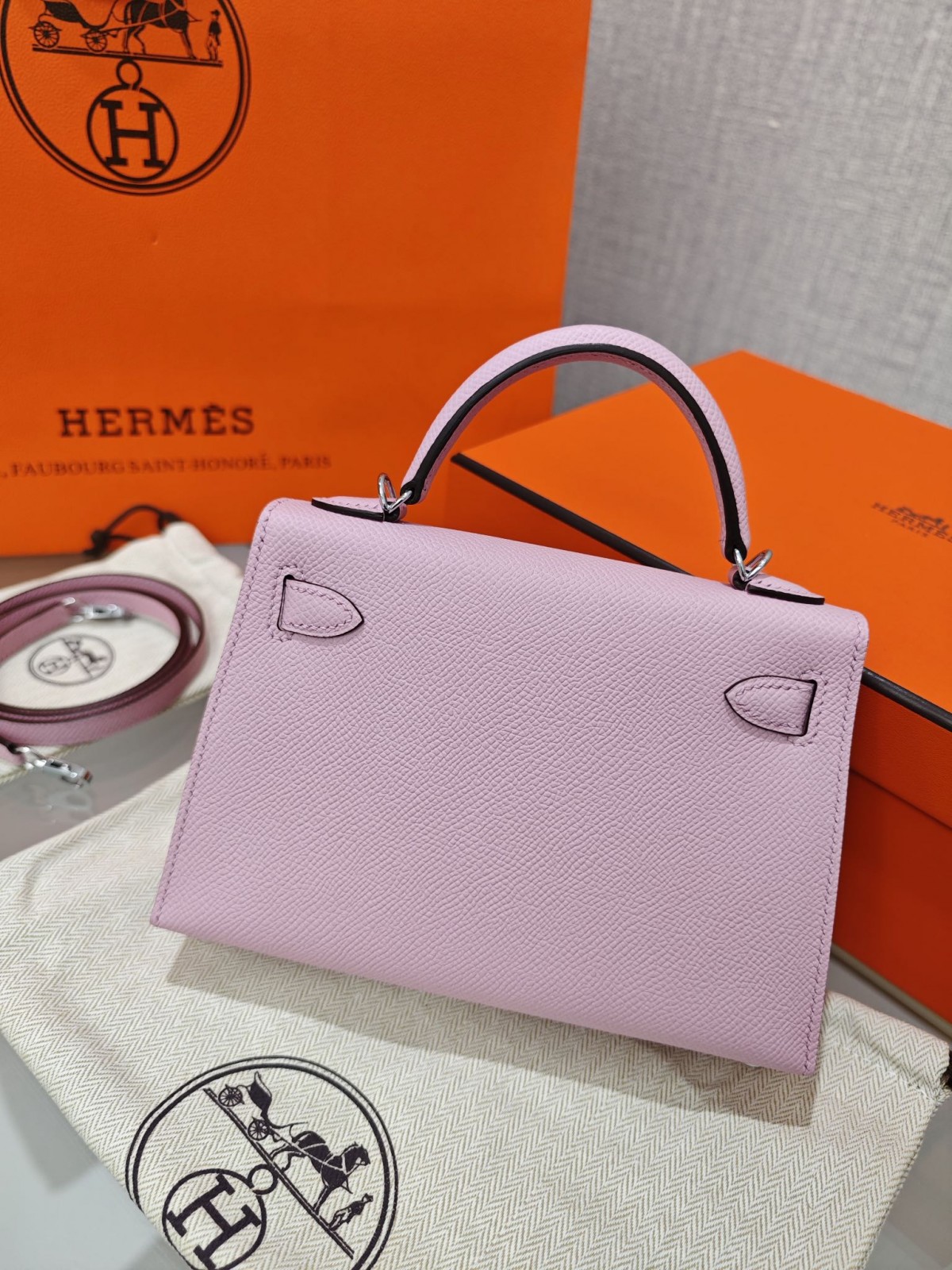 Shebag hand made Hermes Mini Kelly 2 in purple pink bag review(Sep 2025 updated)-Best Quality Fake designer Bag Review, Replica designer bag ru
