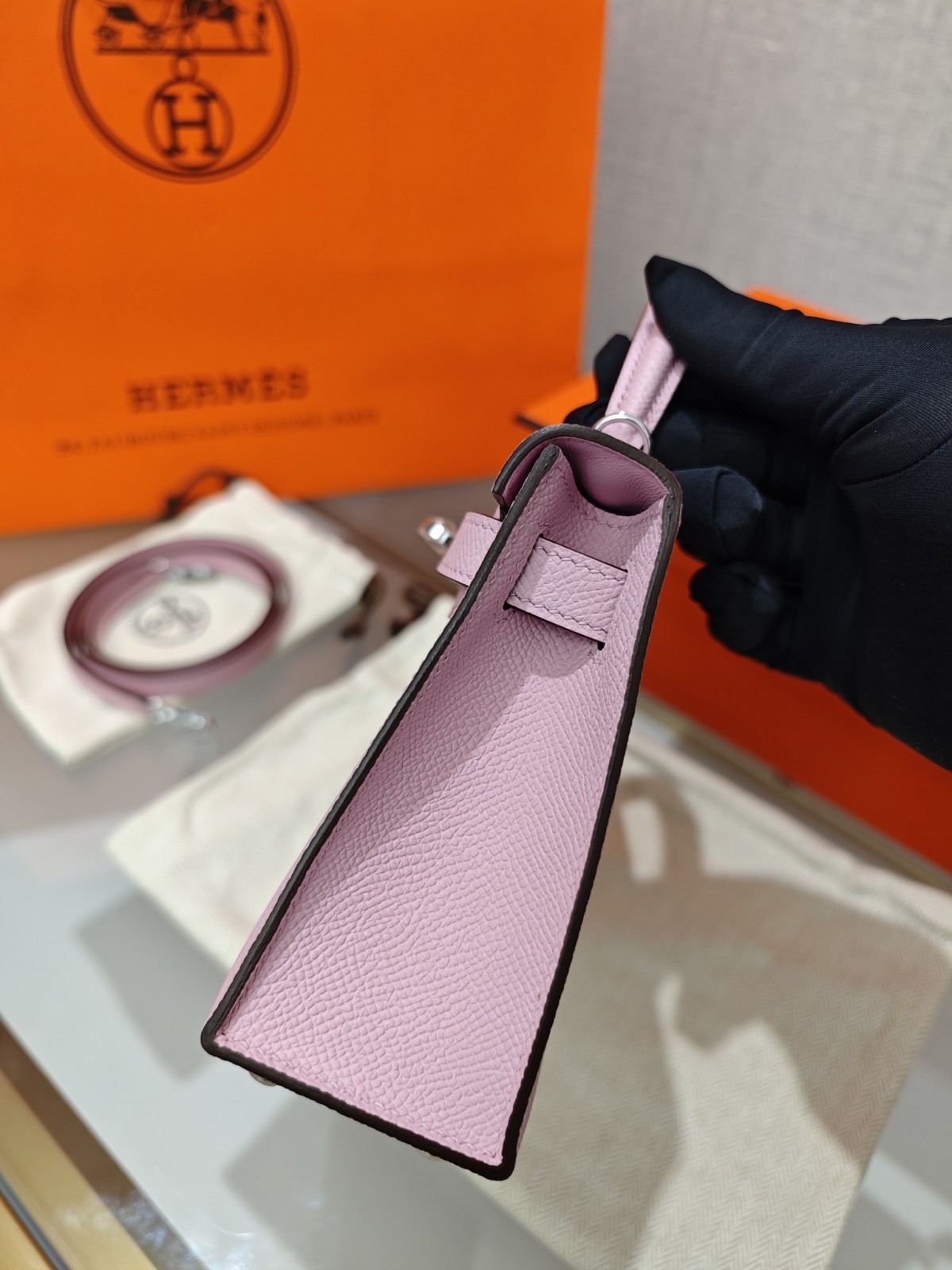 Shebag hand made Hermes Mini Kelly 2 in purple pink bag review(Sep 2025 updated)-Best Quality Fake designer Bag Review, Replica designer bag ru