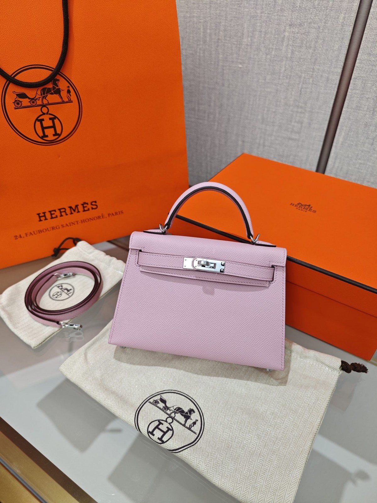 Shebag hand made Hermes Mini Kelly 2 in purple pink bag review(Sep 2025 updated)-Best Quality Fake designer Bag Review, Replica designer bag ru