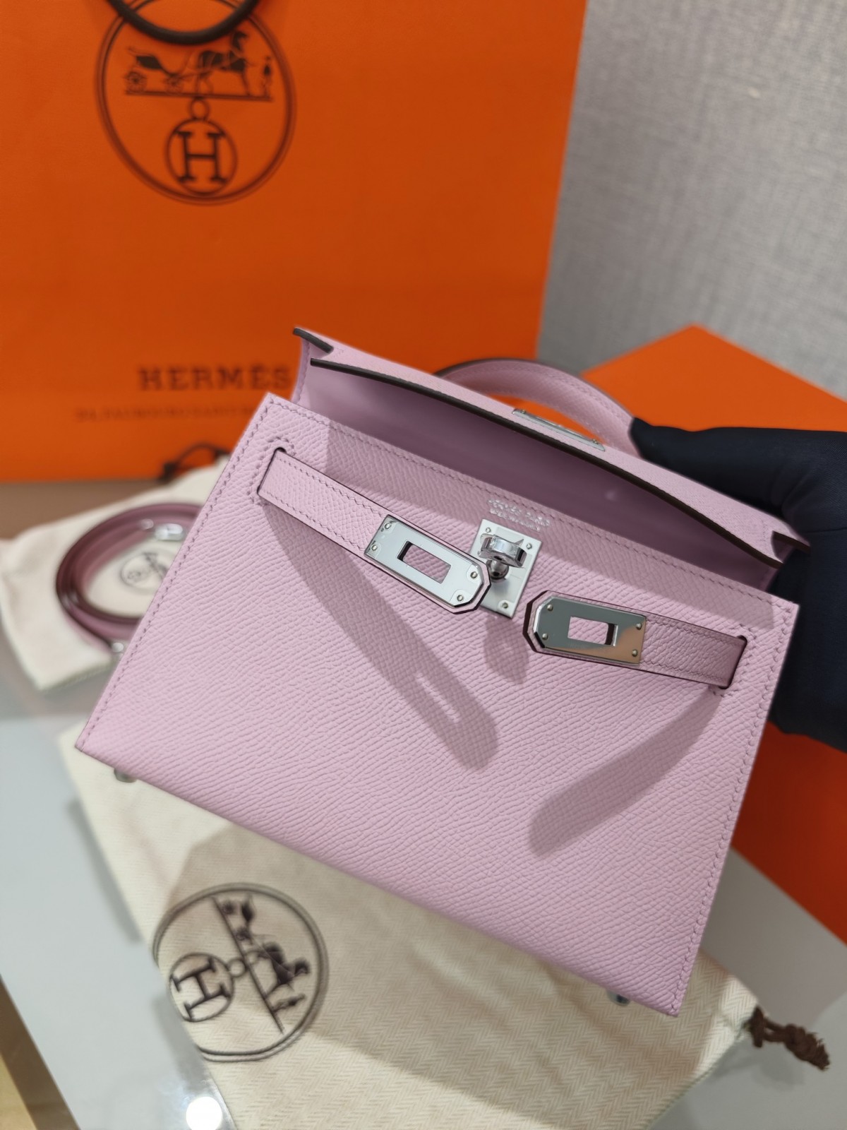 Shebag hand made Hermes Mini Kelly 2 in purple pink bag review(Sep 2025 updated)-Best Quality Fake designer Bag Review, Replica designer bag ru