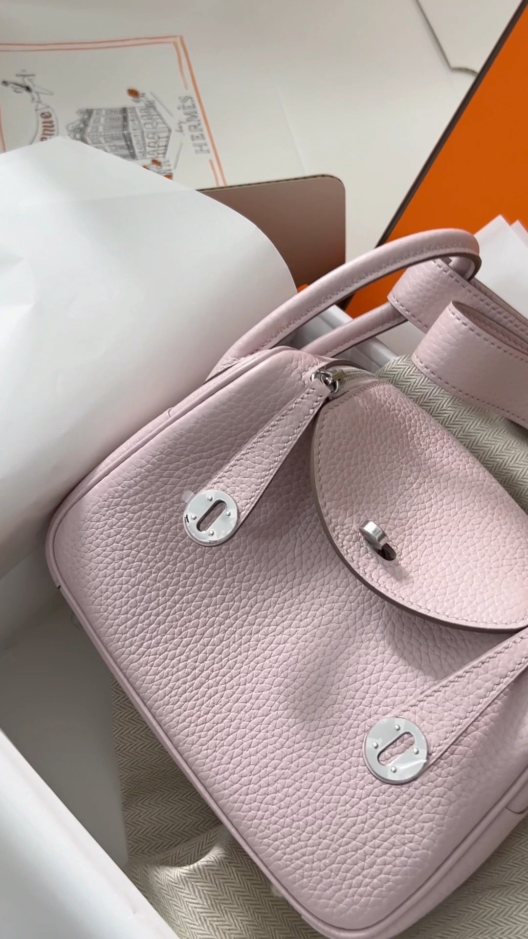 Shebag hand made Hermes Purple pink mini Lindy 19cm bag review(Oct 2025 updated)-Tayada ugu Fiican ee Louis Vuitton Boorsada Online Store, Bac naqshadeeye nuqul ah